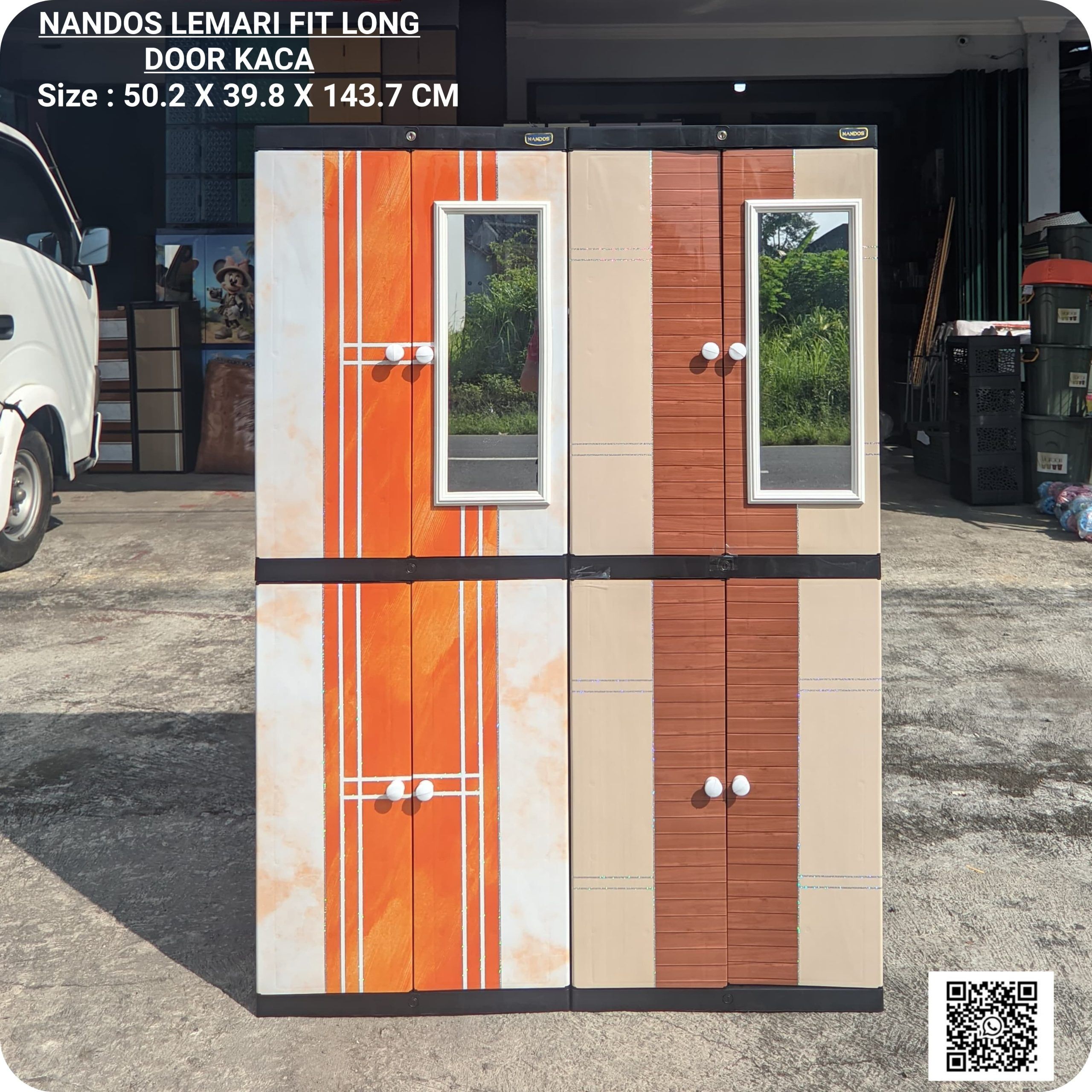 NANDOS LONG FIT 4 SUSUN + CERMIN